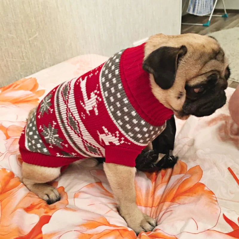Dog Clothes for Small Medium Dogs Knitted Cat Sweater