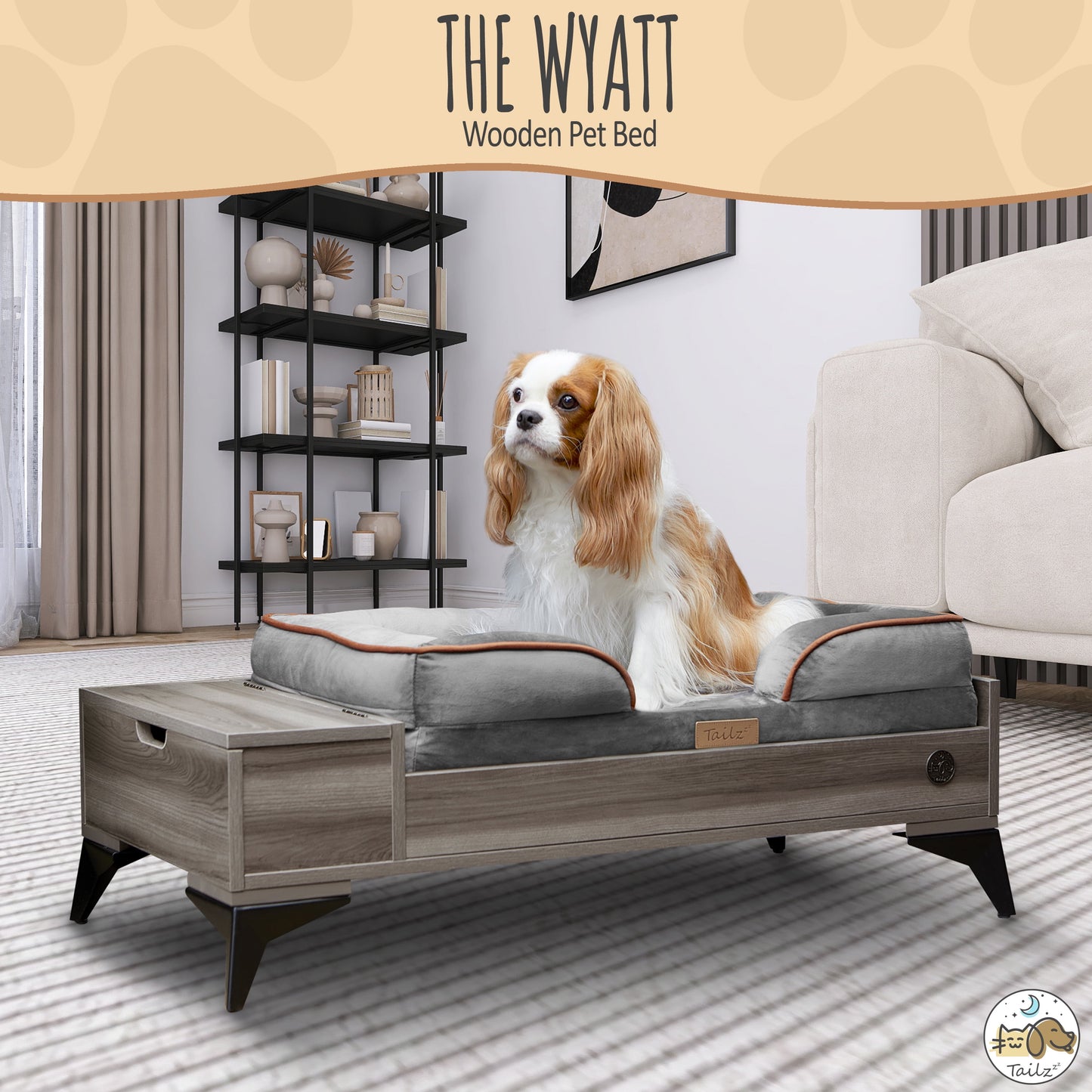Premium Wyatt Wooden Pet Bed