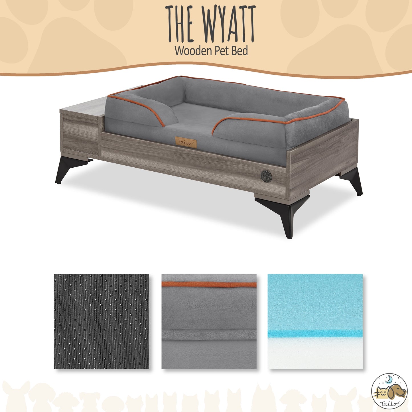 Premium Wyatt Wooden Pet Bed