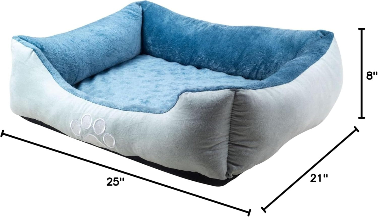 Orthopedic Rectangle Bolster Pet Bed.