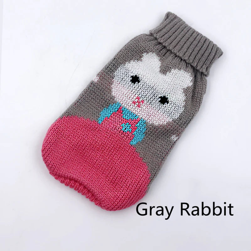 Dog Clothes for Small Medium Dogs Knitted Cat Sweater