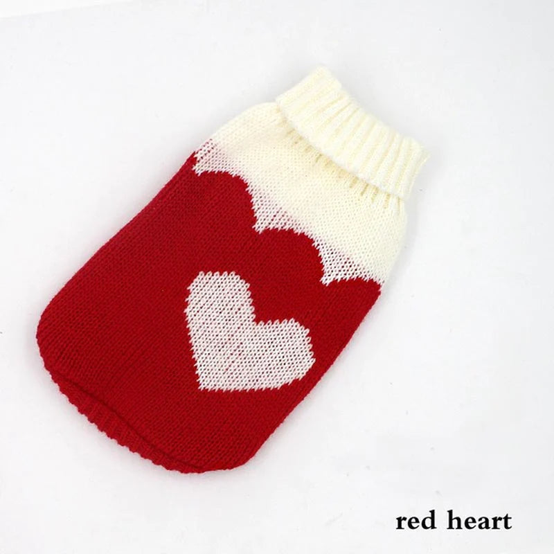 Dog Clothes for Small Medium Dogs Knitted Cat Sweater