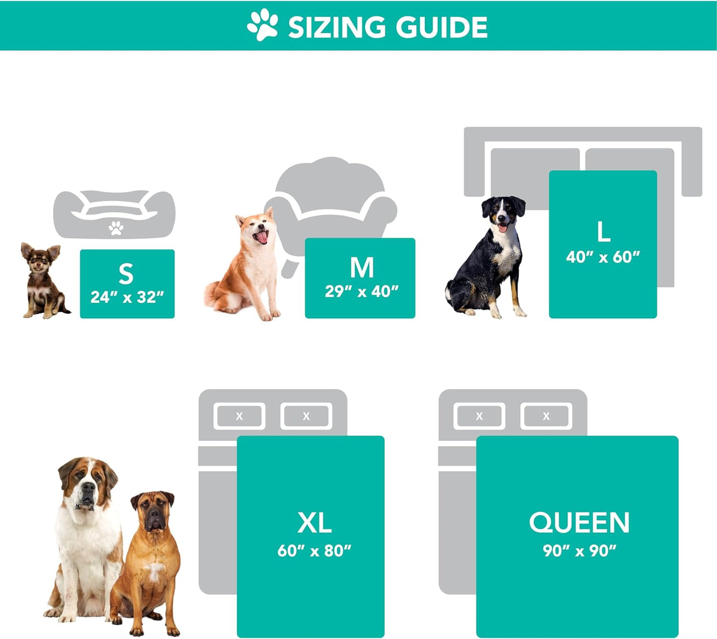 Waterproof Dog Blanket for Queen Bed Large XL