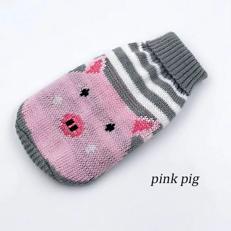 Dog Clothes for Small Medium Dogs Knitted Cat Sweater