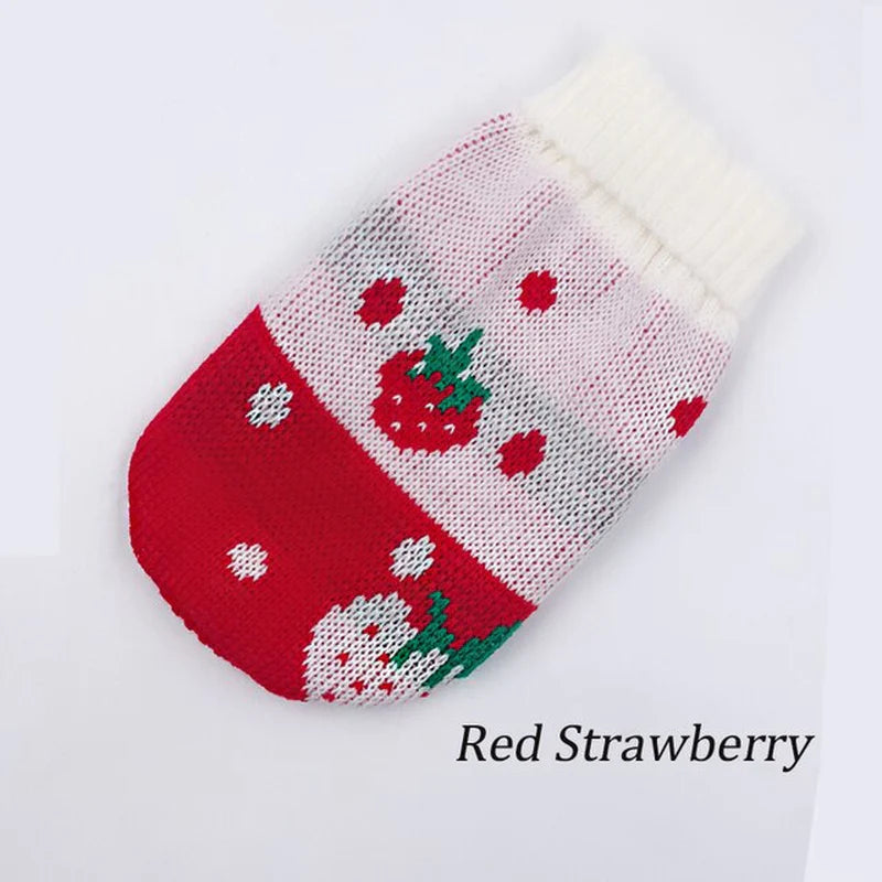 Dog Clothes for Small Medium Dogs Knitted Cat Sweater