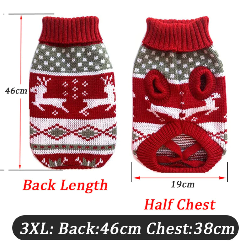Dog Clothes for Small Medium Dogs Knitted Cat Sweater