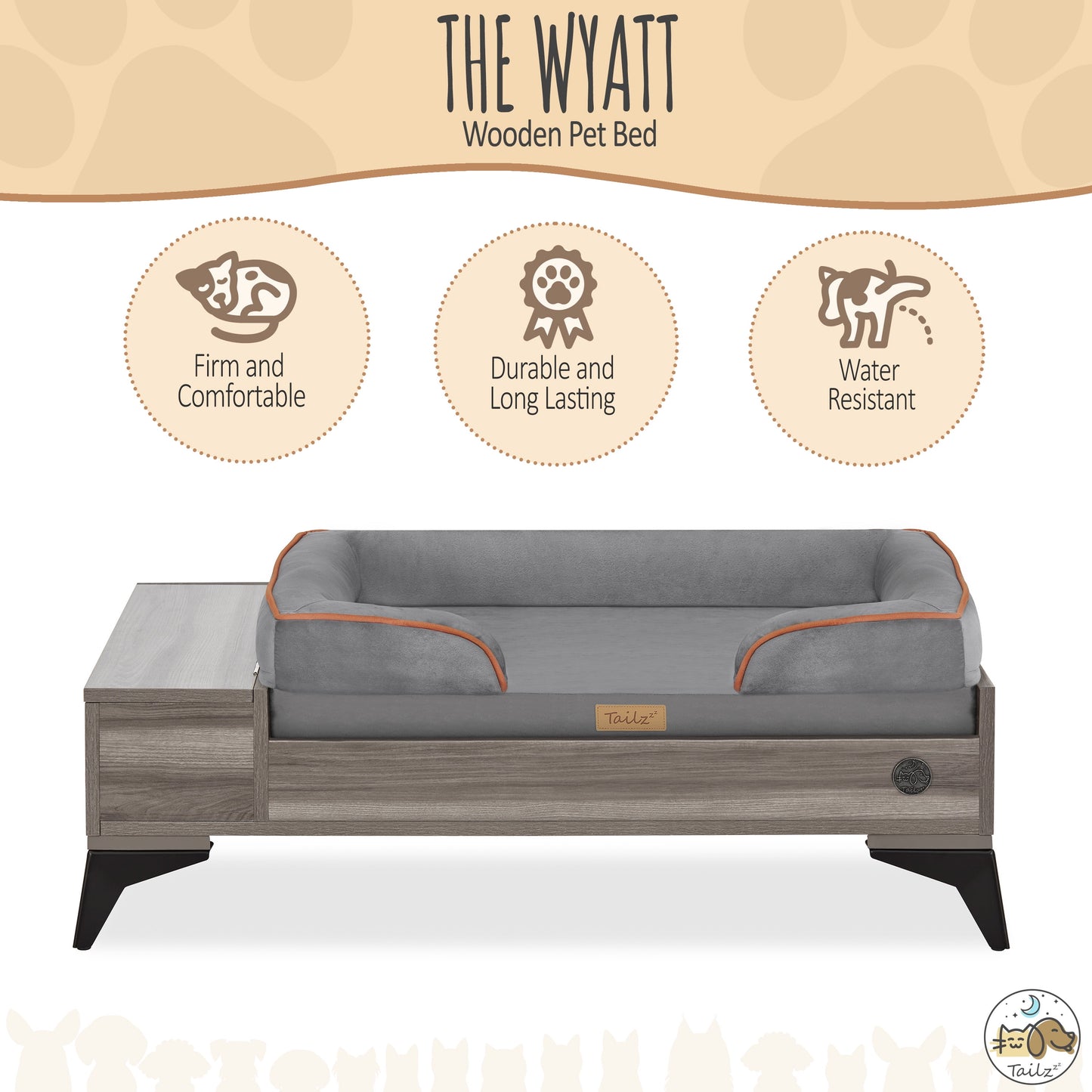 Premium Wyatt Wooden Pet Bed