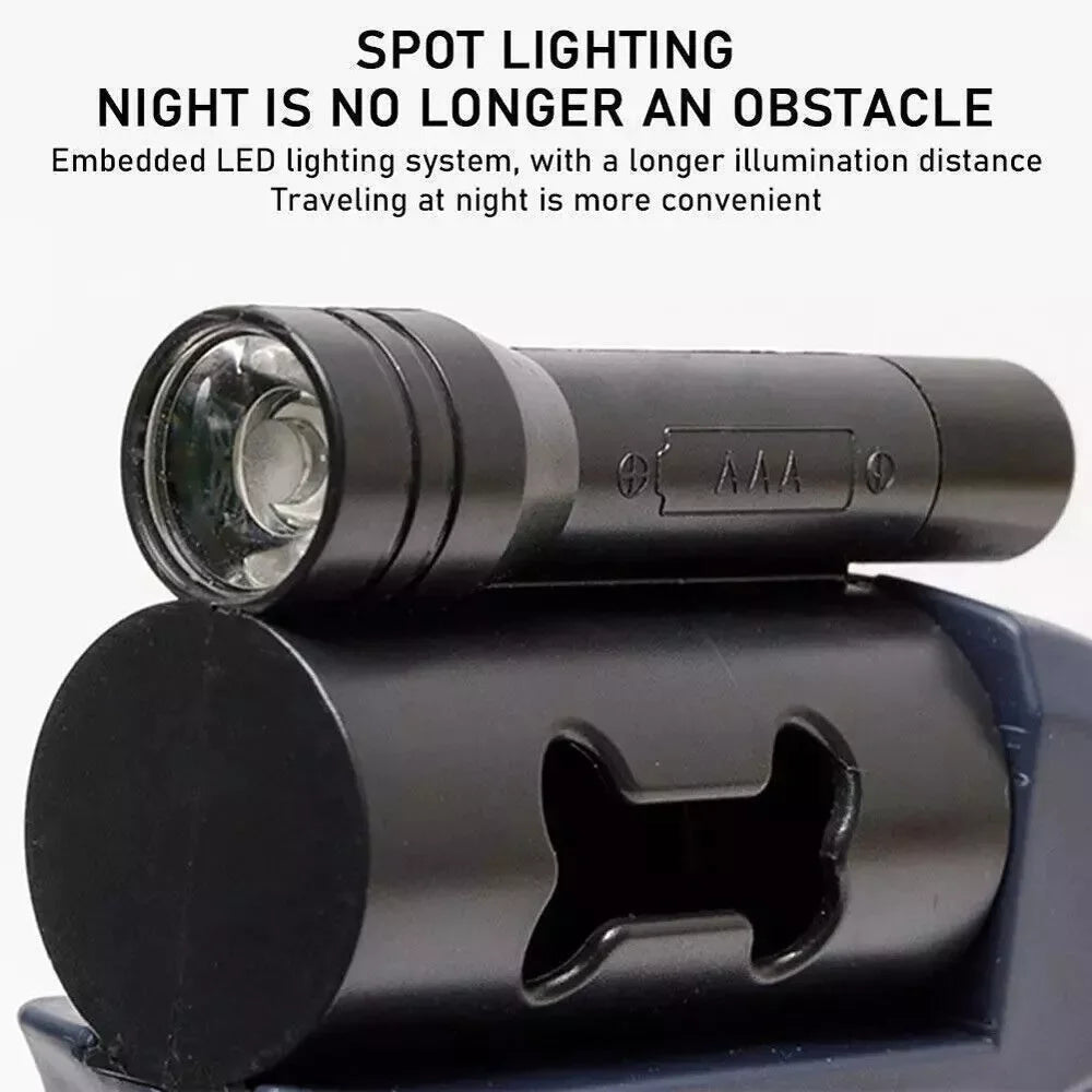 2-in-1 Retractable Dog Leash | Dual Tangle-Free Lead with Night Light