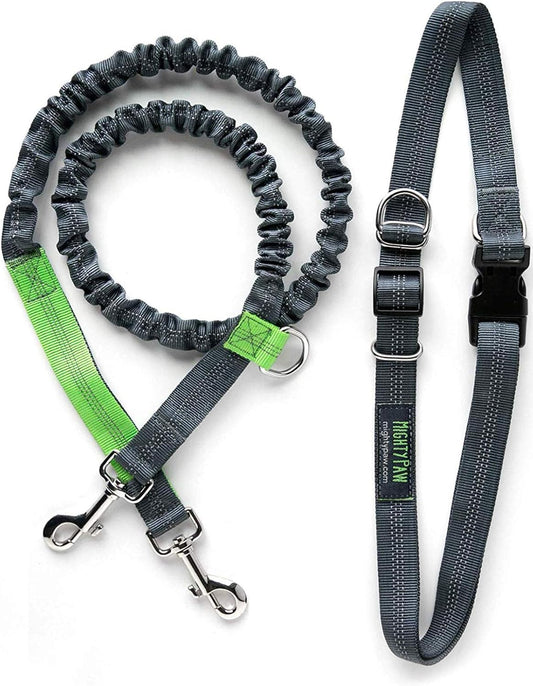 Hands-Free Dog Leash with Waist Belt – Up to 150 lbs