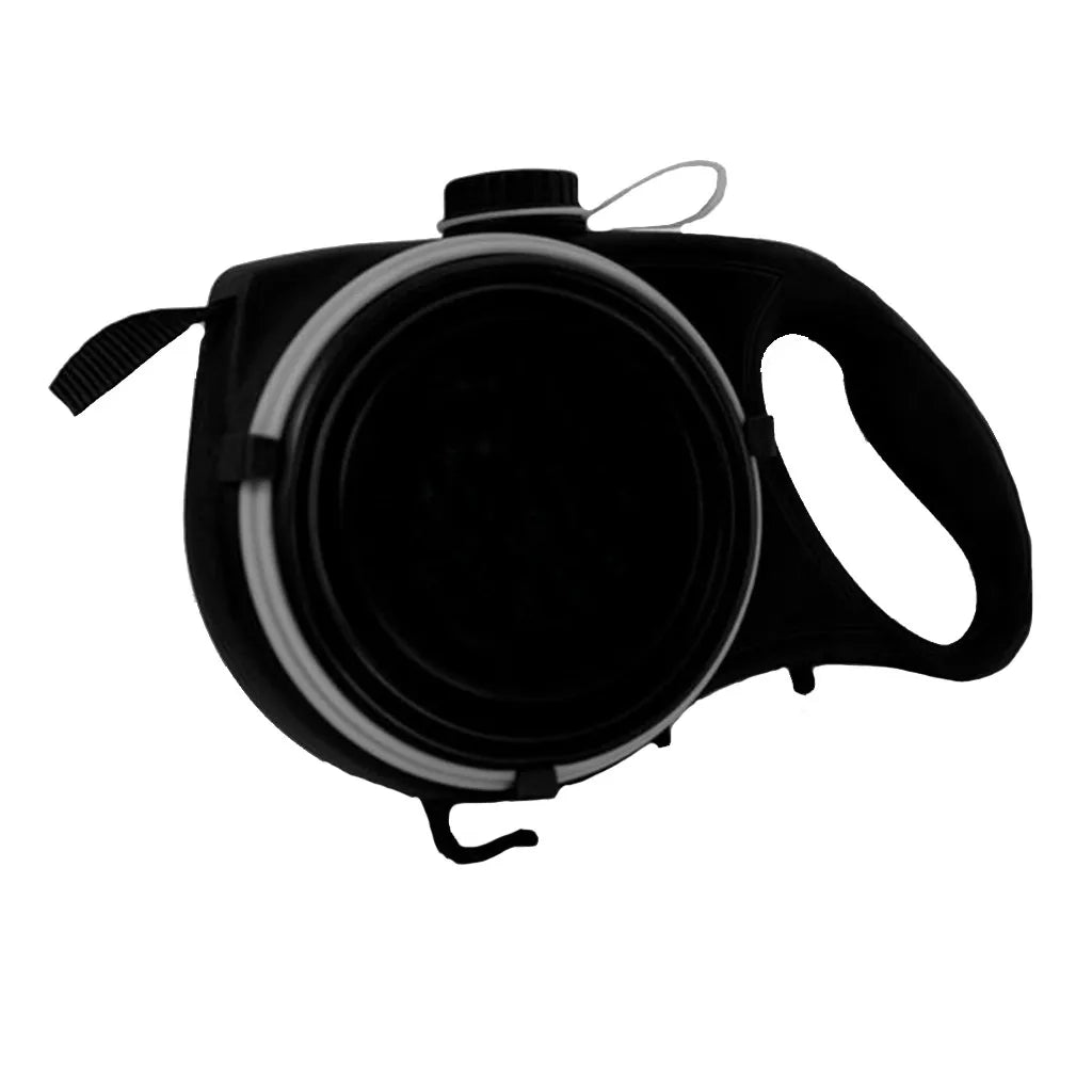 4-in-1 Retractable Dog Leash with Water Bottle & Bowl