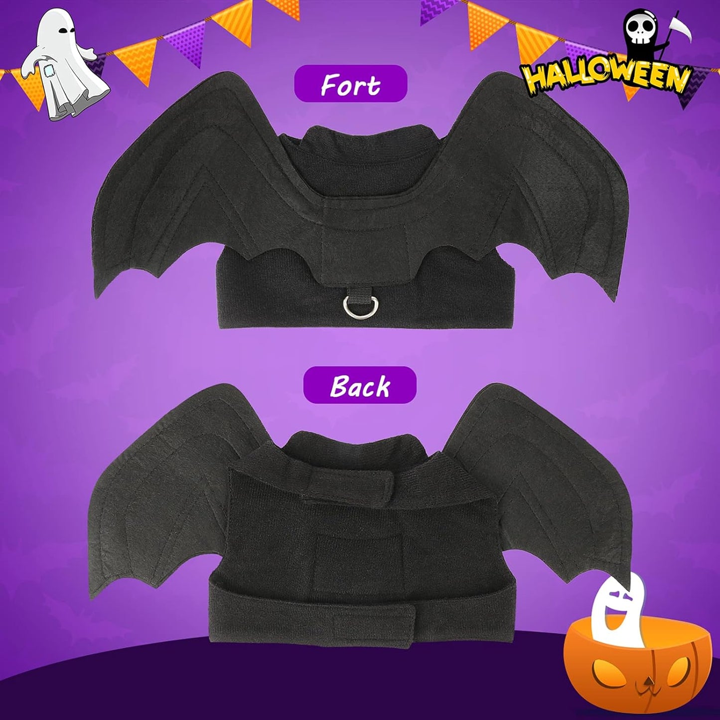 Dog & Cat Halloween Costume – Bat Wings for Parties
