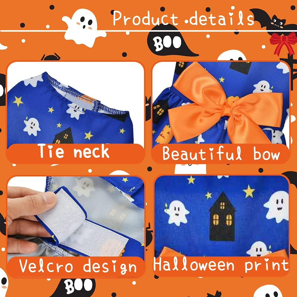 3-Pack Halloween Pet Costumes – Dresses & Outfits for Small Dogs & Cats