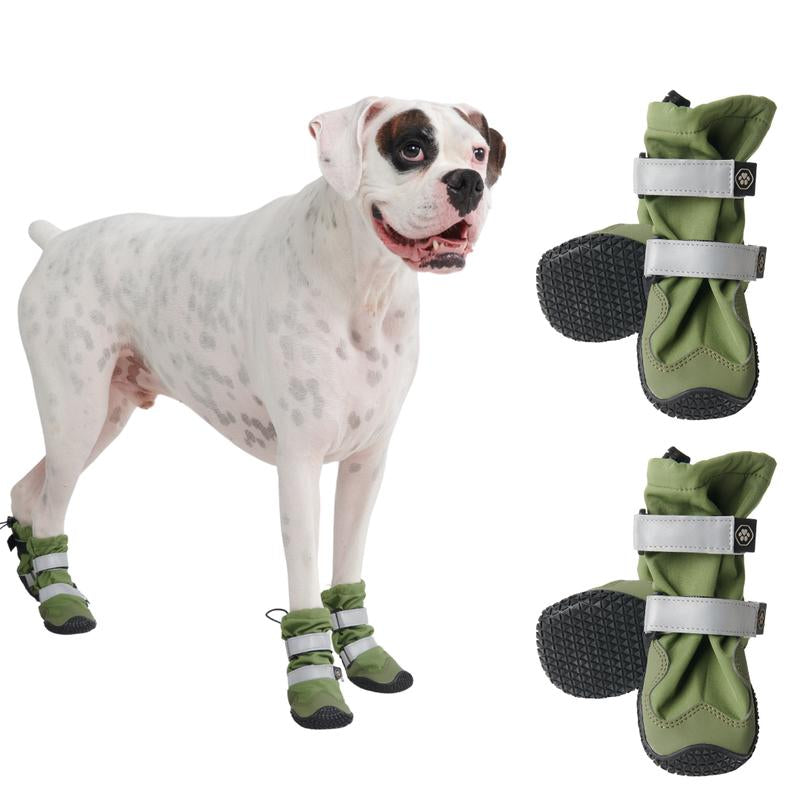 Spark Paws Water-Resistant Dog Boots for Medium Large Dogs