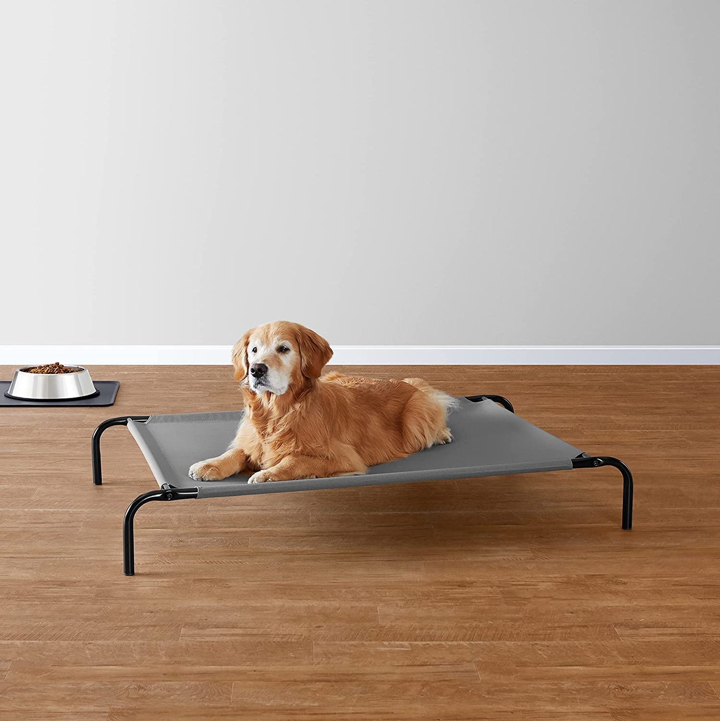 Cooling Breathable Elevated Dog Bed with Metal Frame for Large Dogs