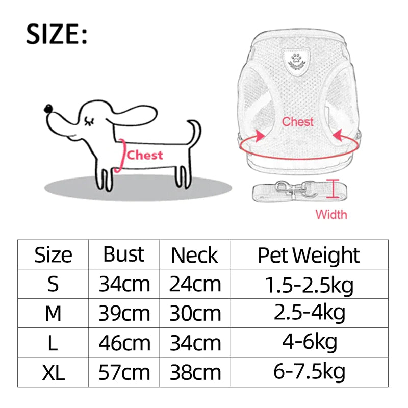 Cat Harness Adjustable