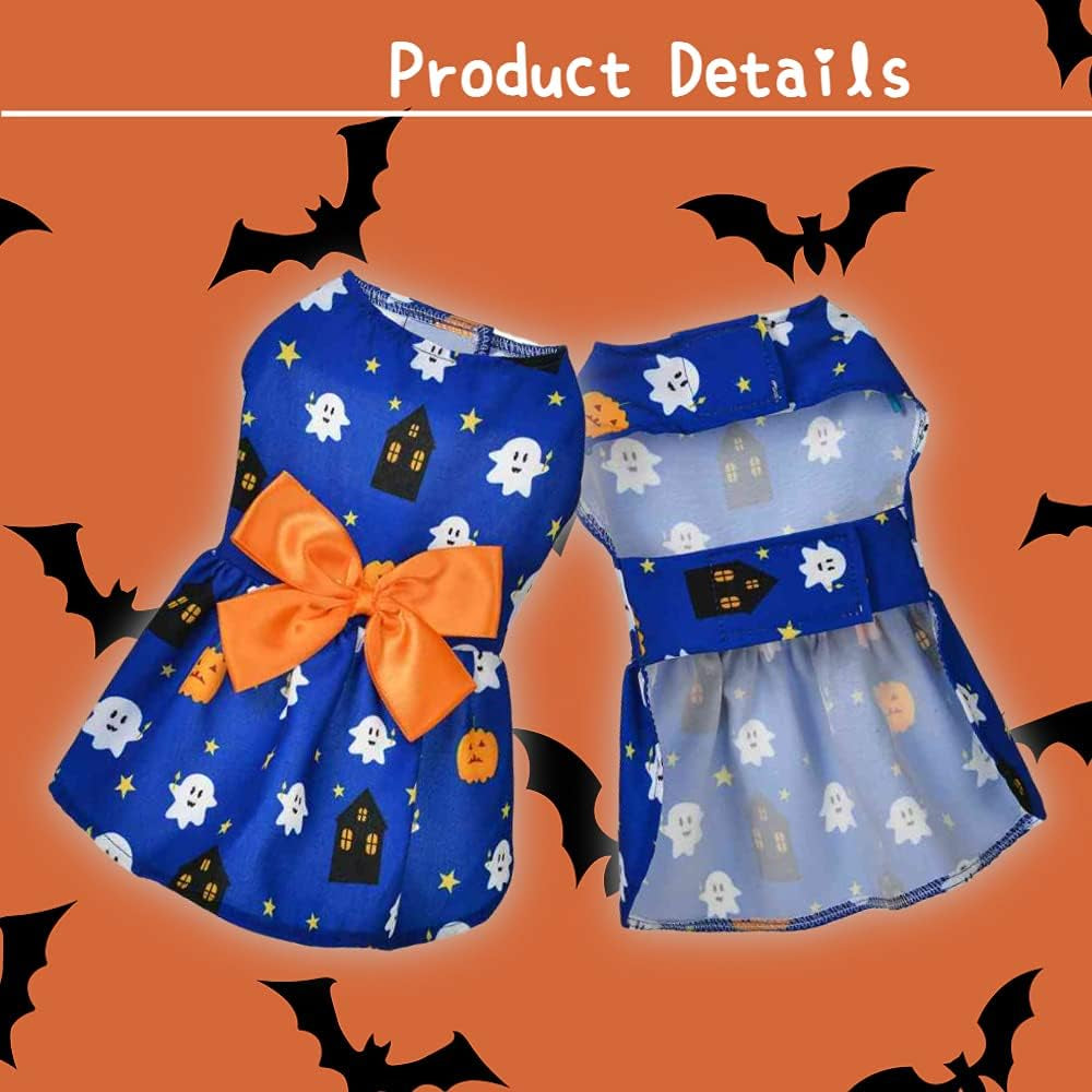 3-Pack Halloween Pet Costumes – Dresses & Outfits for Small Dogs & Cats