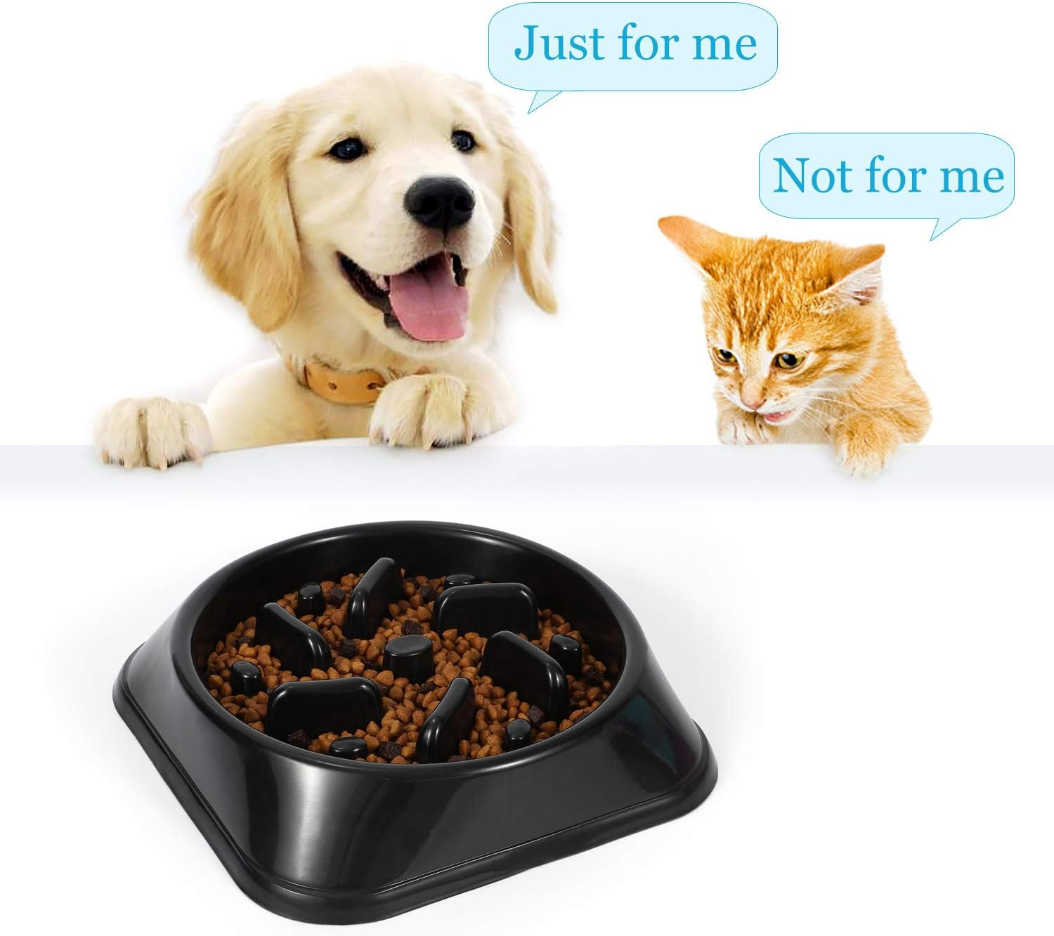 Dog Feeder Slow Eating Pet Bowl Eco-Friendly Non-Toxic Preventing Choking Healthy Design Bowl for Dog 