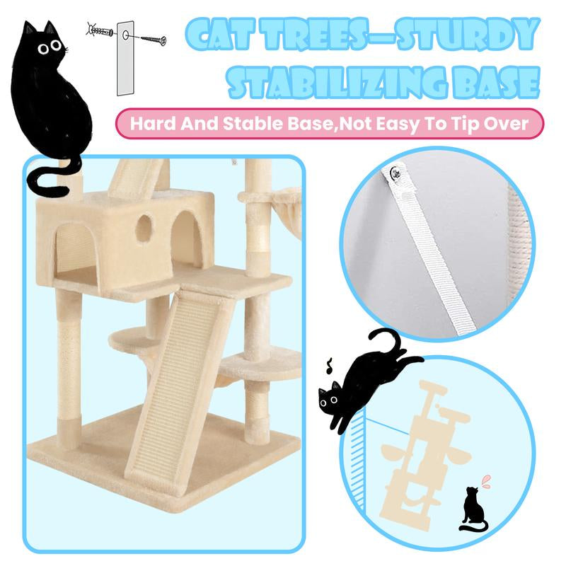  Larger Cat Tree Tower Condo for Indoor Cats