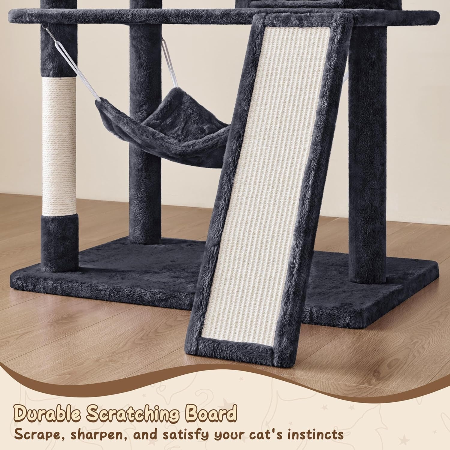 Multi-Level Cat Tree Tower (63.5”)