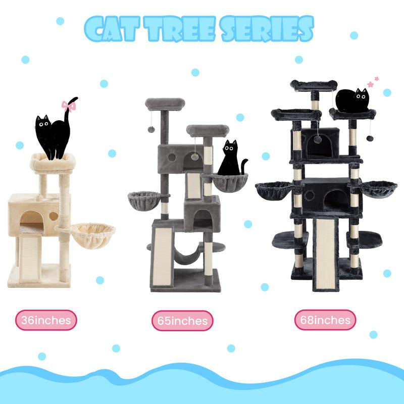  Larger Cat Tree Tower Condo for Indoor Cats