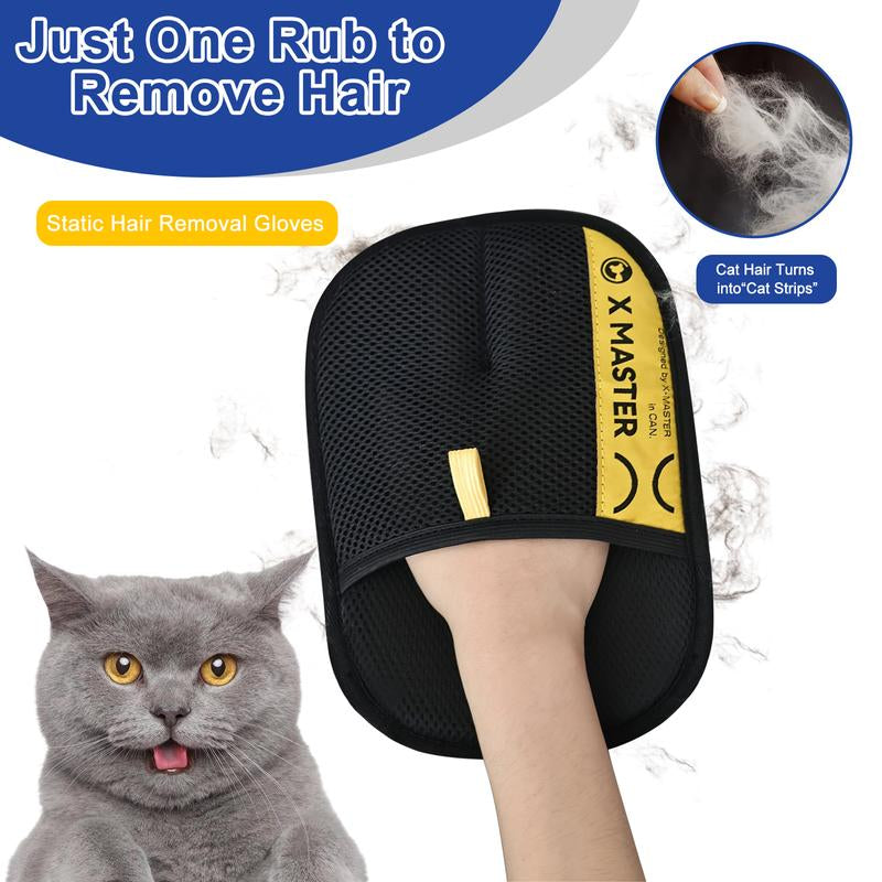 Reusable Electrostatic Pet Hair Removal Gloves 