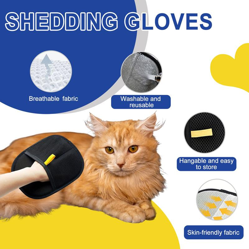 Reusable Electrostatic Pet Hair Removal Gloves 