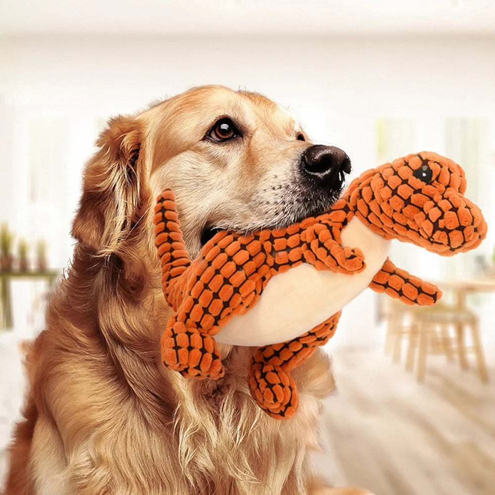 Interactive Plush Dinosaur Toys for Cats and Dogs - Chew Toys for  Pets with Soft Stuffing