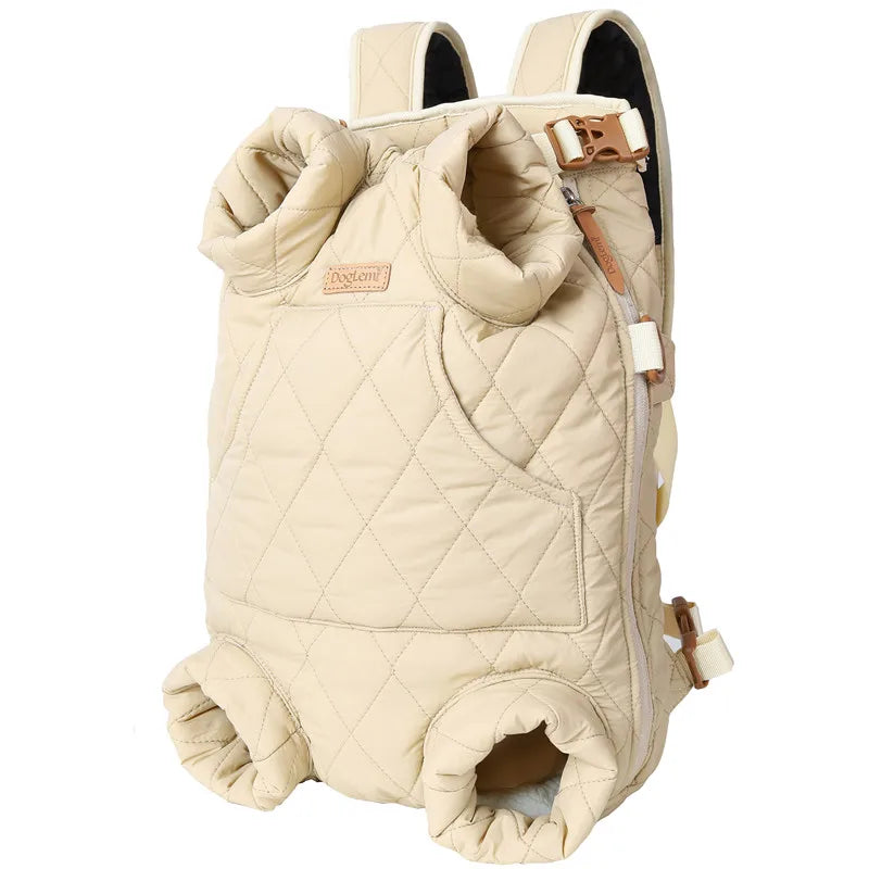 Winter Pet Backpack – Warm & Portable Carrier for Small Dogs & Cats