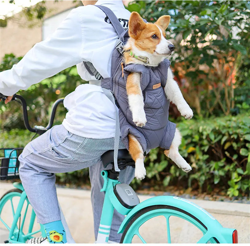 Winter Pet Backpack – Warm & Portable Carrier for Small Dogs & Cats