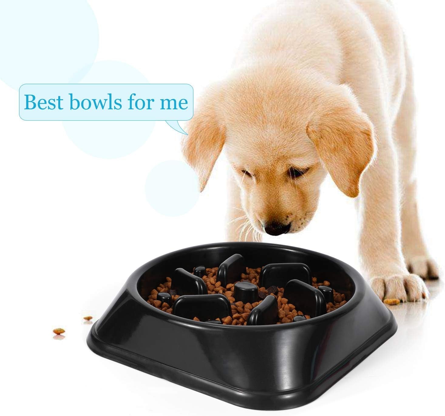 Dog Feeder Slow Eating Pet Bowl Eco-Friendly Non-Toxic Preventing Choking Healthy Design Bowl for Dog 