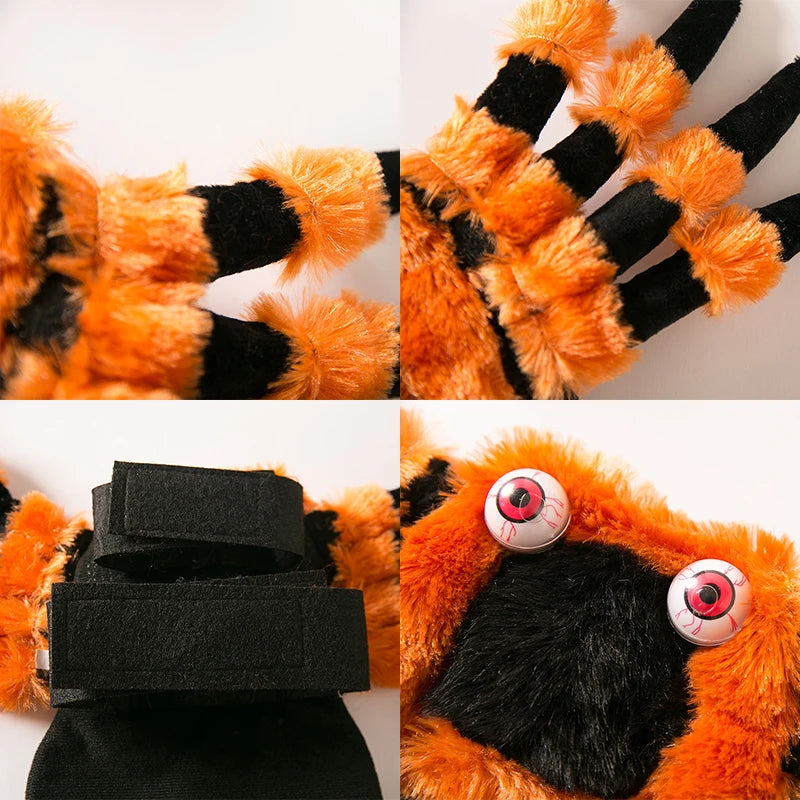 Halloween Pet Outfit – Creepy Spider Costume for Cats & Dogs