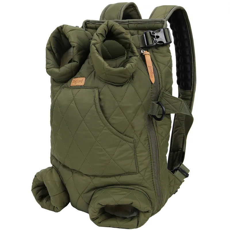 Winter Pet Backpack – Warm & Portable Carrier for Small Dogs & Cats