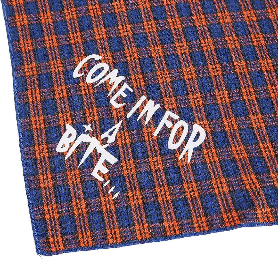 Dog Halloween Bandana, Set of 2 Plaid Halloween Scarf for Dogs Puppy